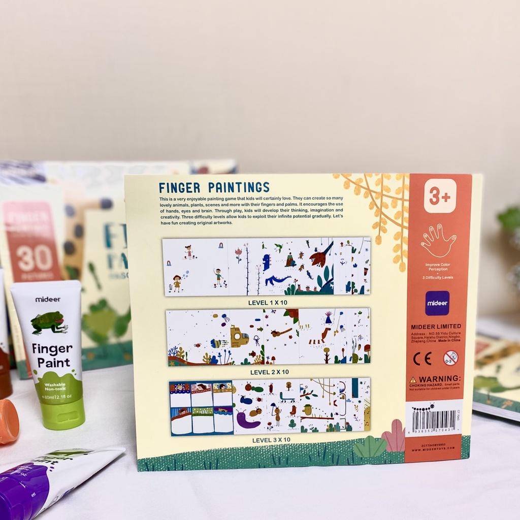 Tập Giấy Tô Màu Cho Bé Mideer Finger Paint Art Book, Đồ Chơi Sáng Tạo Cho Trẻ Em