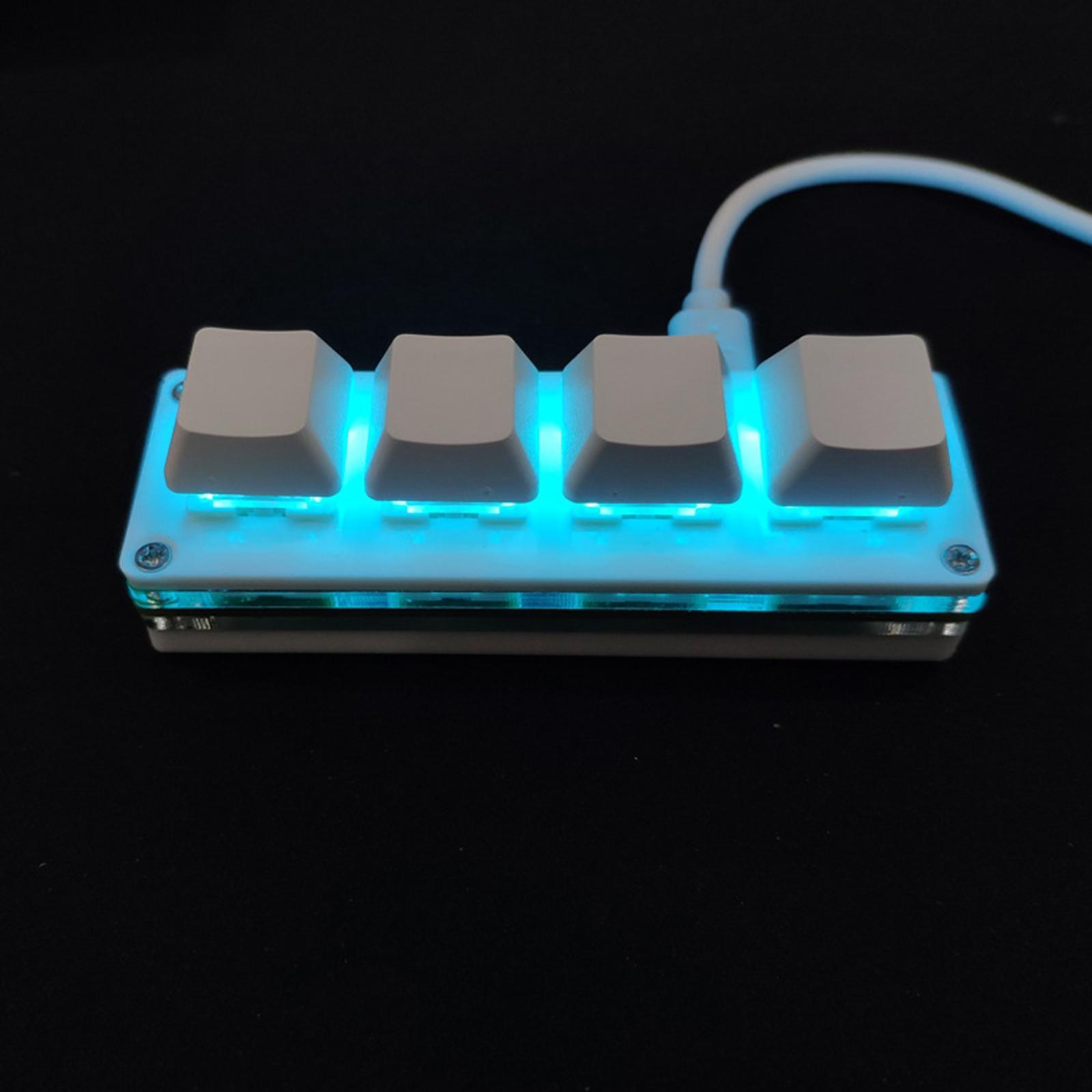 USB Keys Keyboard RGB Mechanical Gaming Keyboard for DIY Gaming , Red Switch