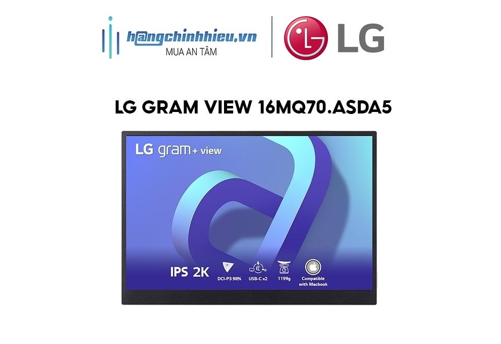 Màn Hình Di Động LG Gram View 16MQ70.ASDA5 16 inch 2K WQXGA (2560 x 1600) IPS Hàng chính hãng