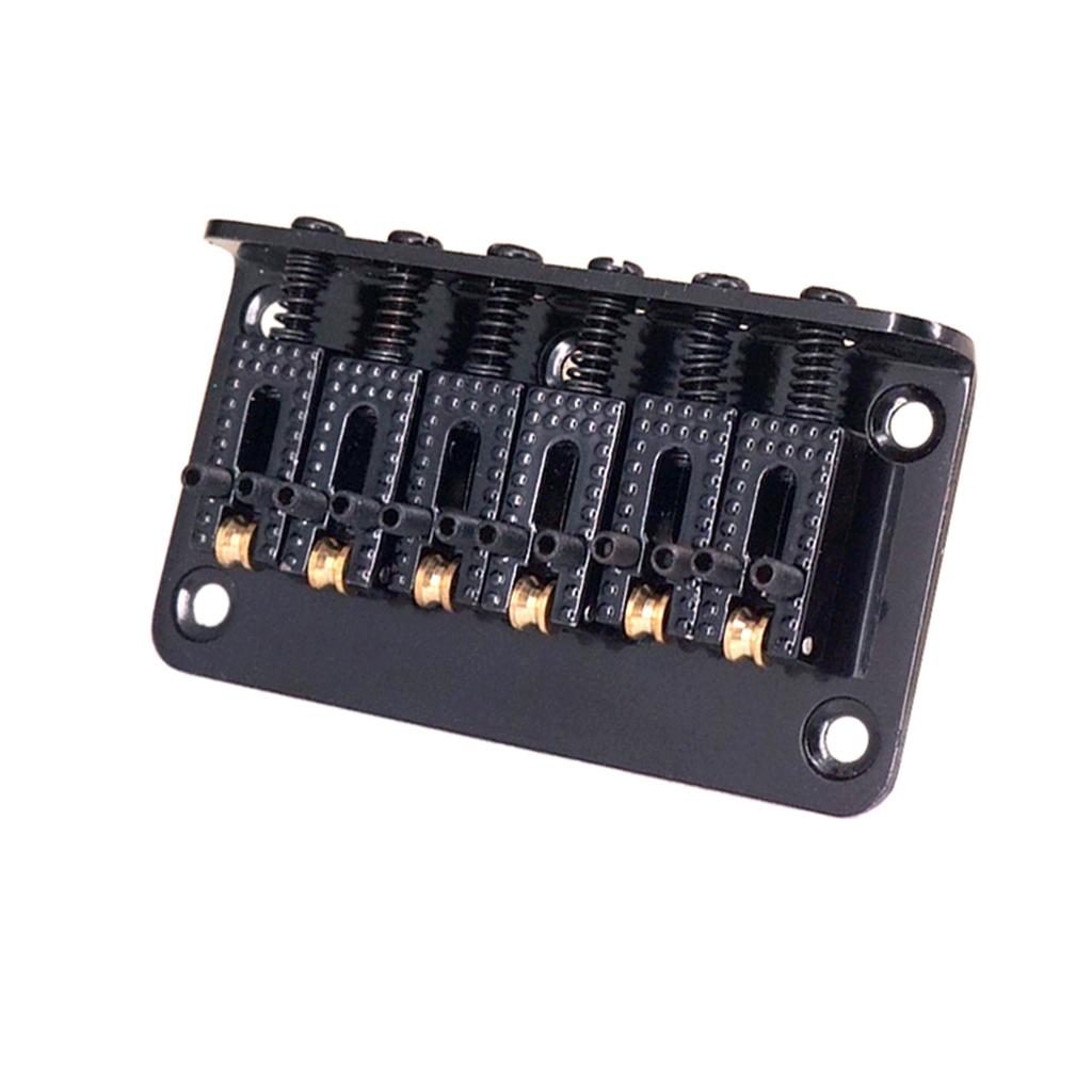 1 Set Electric Guitar Roller Saddle Bridge Tailpiece Scew Wrench Black