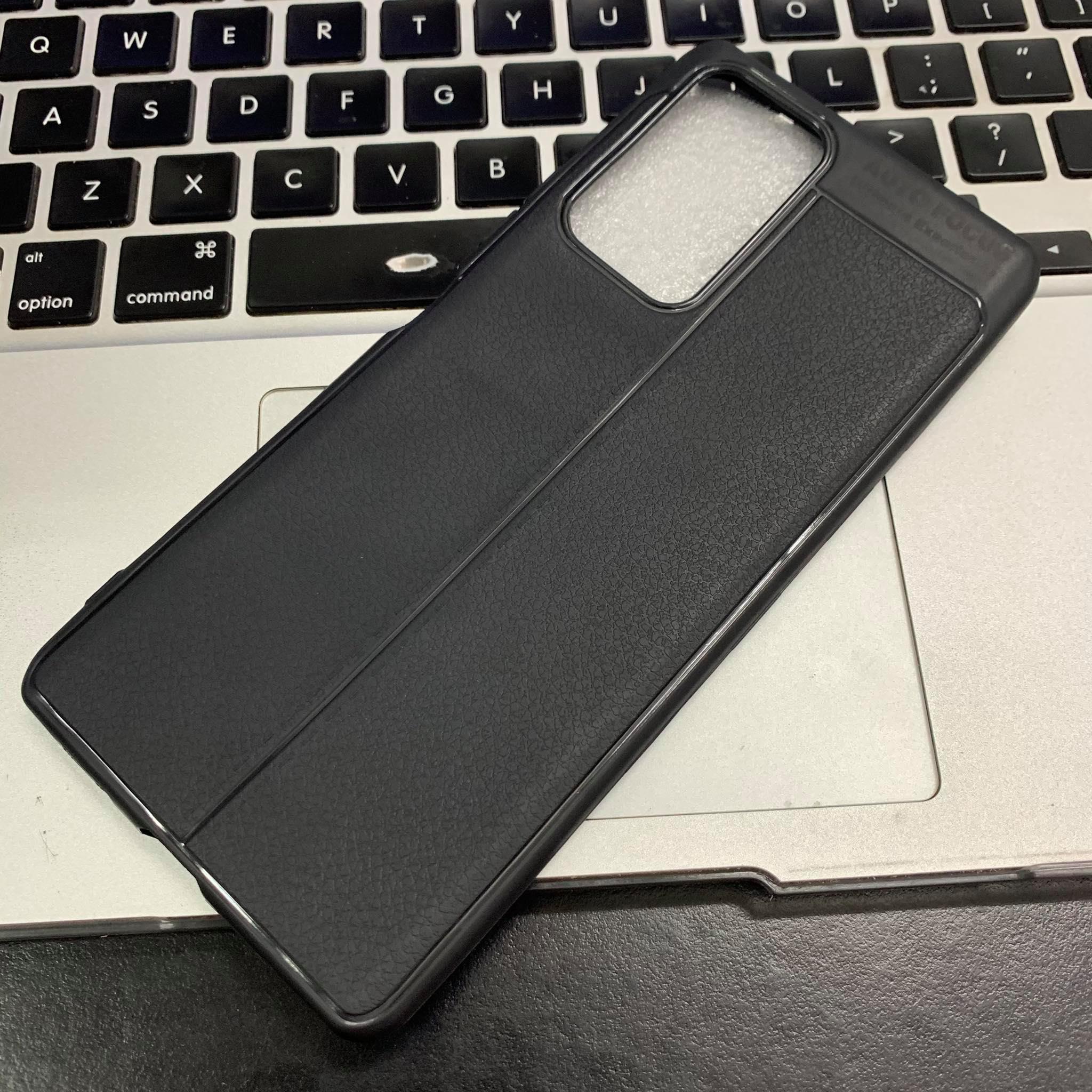 Ốp lưng dành cho Xiaomi Redmi Note 10 Pro silicon giả da chính hãng Auto Focus - Hàng nhập khẩu