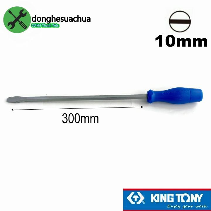 Vít đóng dẹp Kingtony 14821012 1.6 x 10 x 300mm cán xanh