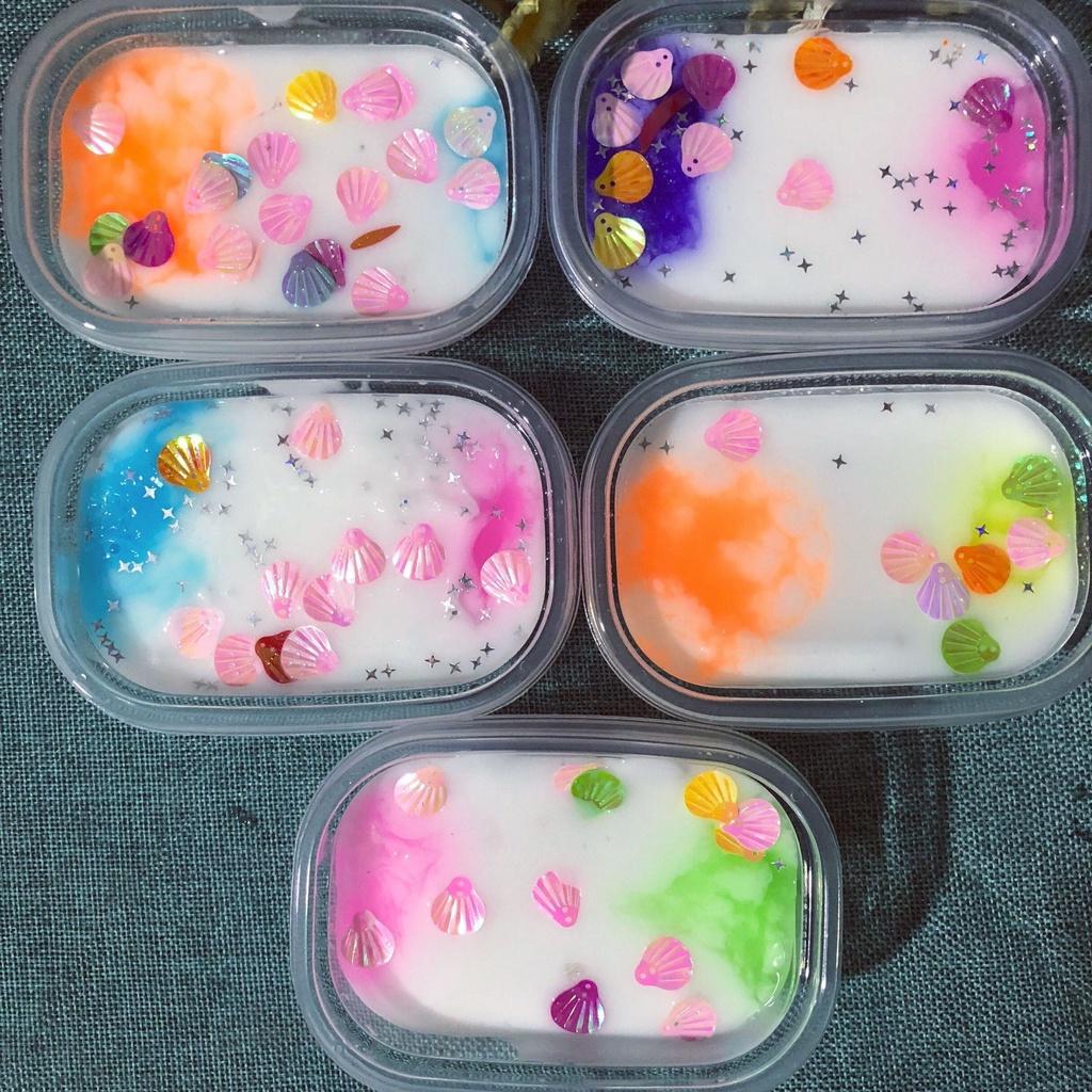 Slime sữa chuối - Banana milk slime - Basic slime - Hương chuối - Đồ chơi xả stress