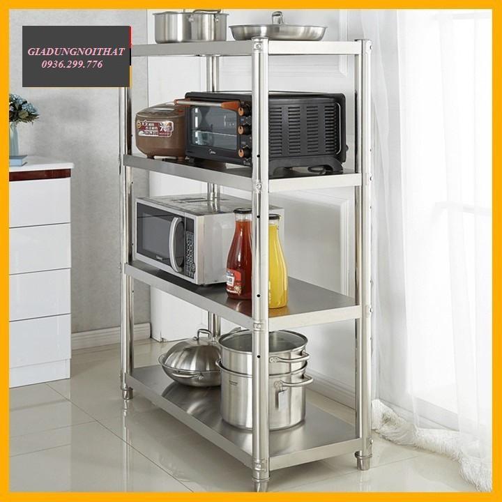 RE0144 Kệ bếp inox 4 tầng 100x60x35cm - Kệ inox 4 tầng