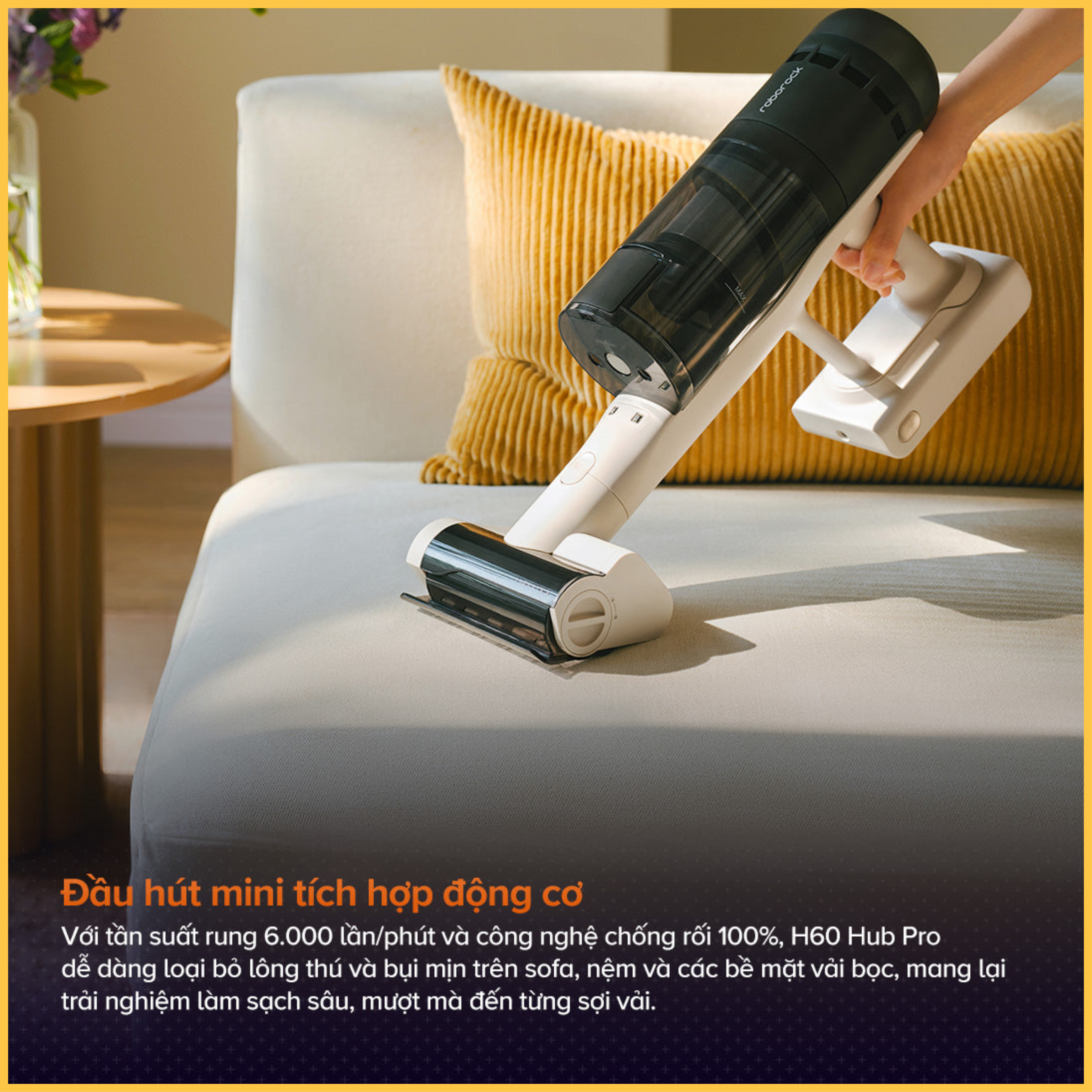 Máy hút bụi cầm tay Roborock H60 Hub Pro- Hàng Chính Hãng