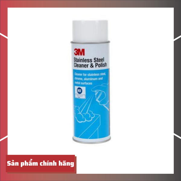 Dung dịch làm sạch và đánh bóng Inox 621ml [Chính hãng 3M] xuất xứ Mỹ HoanMyStore