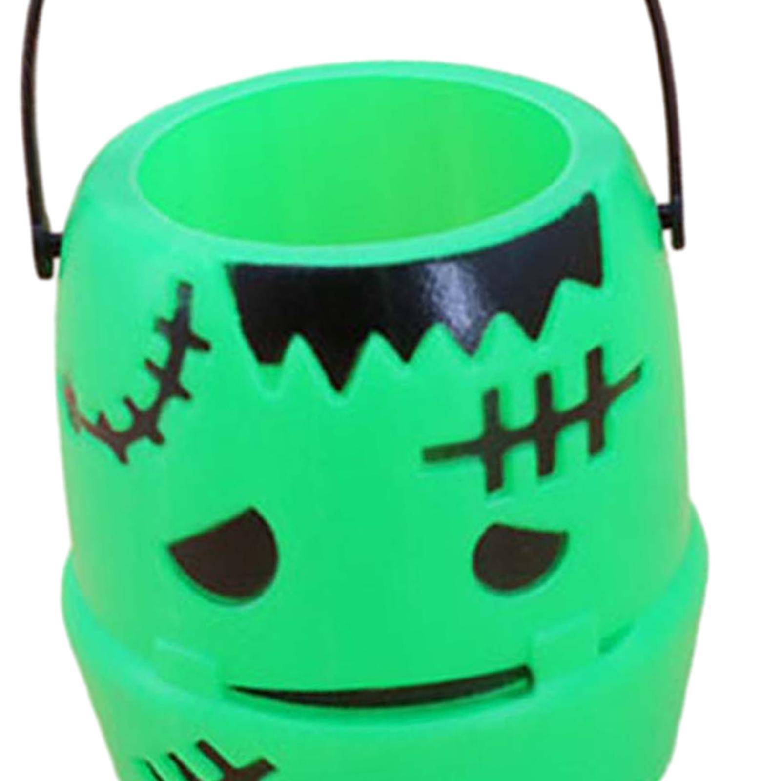 Halloween Pumpkin Bucket Halloween Supplies Favors Portable Multipurpose Gift Box Activities Candy Bucket for Home Decoration