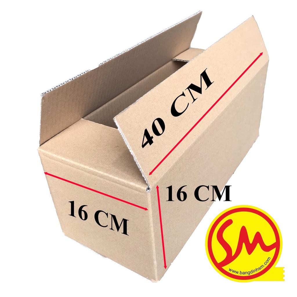 THÙNG CARTON sóng B 3 lớp 40x16x16  chuyên dùng ĐÓNG GÓI CÁC SẢN PHẨM, VẬN CHUYỂN MỘT CÁCH DỄ DÀNG