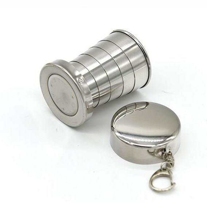 Cốc inox gấp gọn đa năng bỏ túi tiện dụng du lịch - T091