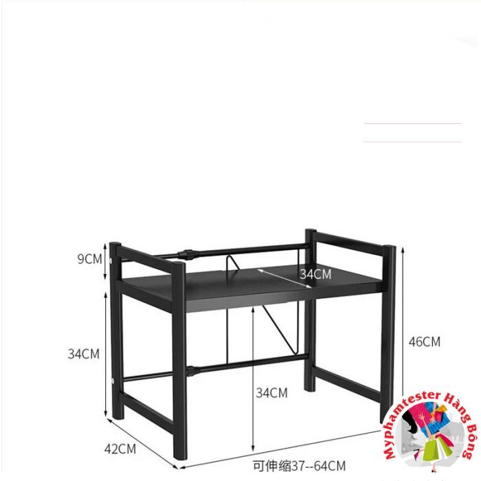 Kệ lò vi sóng THÉP ĐEN chắc chắn 1 tầng, 2 tầng