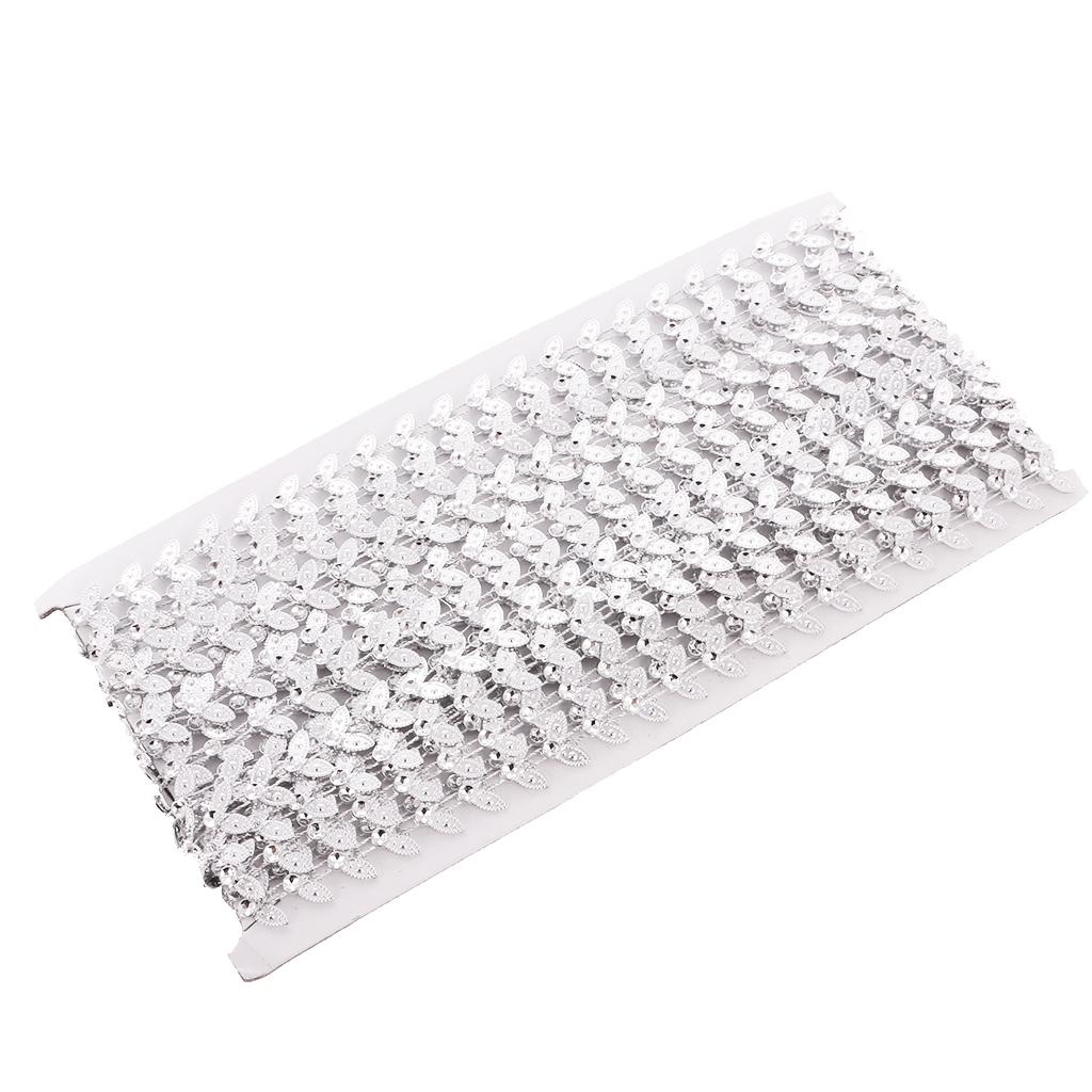 3 Miếng 9.1 Mét Pha Lê Đính Hạt Nơ Viền May Vá Thủ Công Tôn Dáng