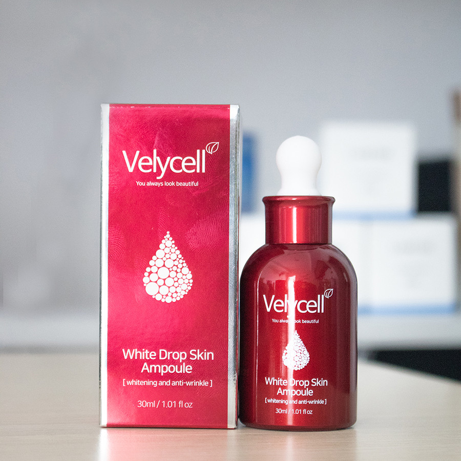 Serum cấp ẩm làm trắng da VELYCELL White Drop Skin Ampoule 30ml