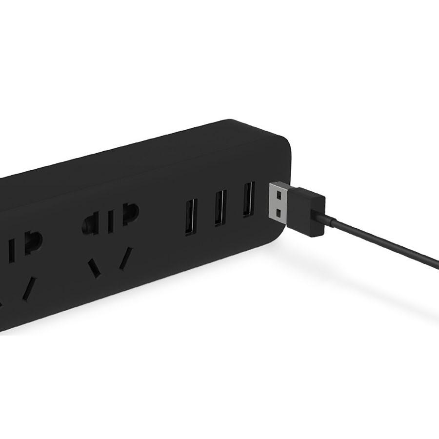 Ổ cắm điện kéo dài xiaomi power strip tích hợp 3 cổng sạc usb và 3 ổ cắm - Bảo hành 6 tháng