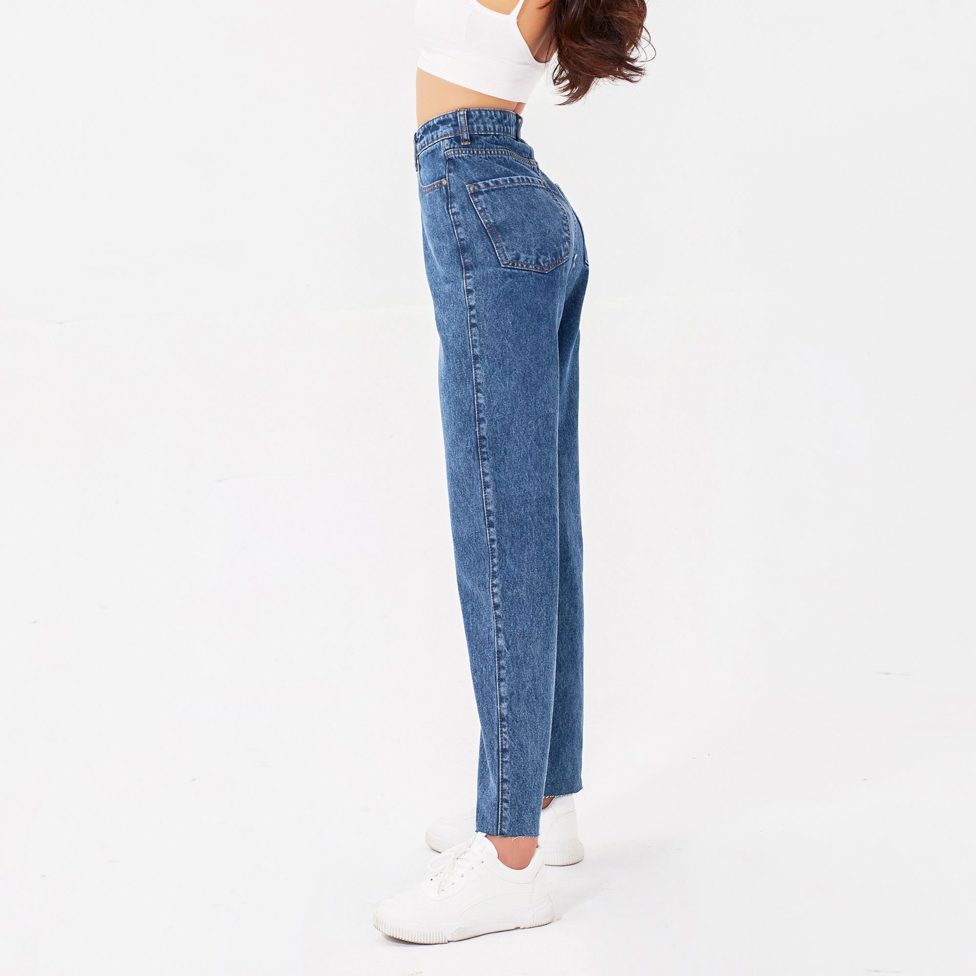 Quần Ống Rộng Sapphire Blue Aaa Jeans