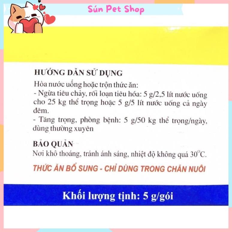 Men tiêu hóa sống cho chó mèo Pharbiozym gói 5gr