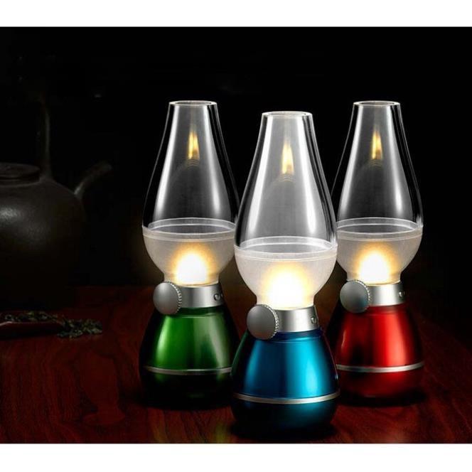 Cây đèn thần cảm biến, đèn thờ cúng điện tử thổi là sáng thổi là tắc sạc pin tiện lợi z