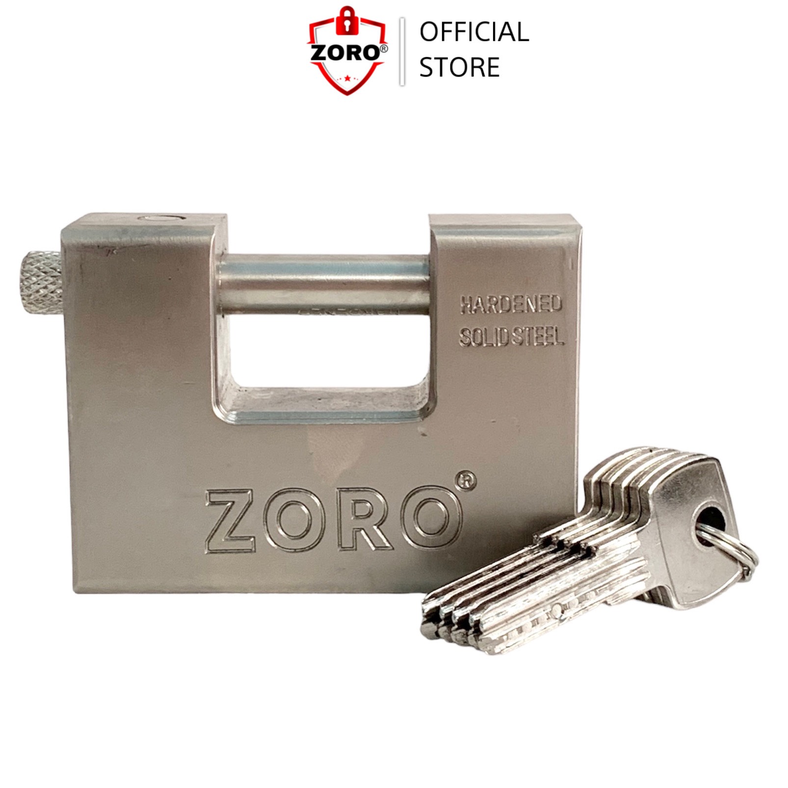 Ổ khoá cửa cầu ngang ZORO nặng 1kg1 chống cắt chống đập chống đục, siêu chịu lực chống trộm