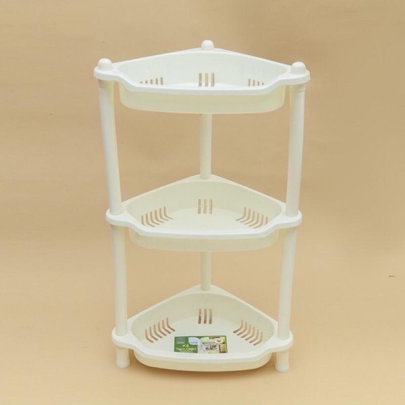 Kệ nhựa góc nhà tắm, kệ tam giác 2 tầng và 3 tầng