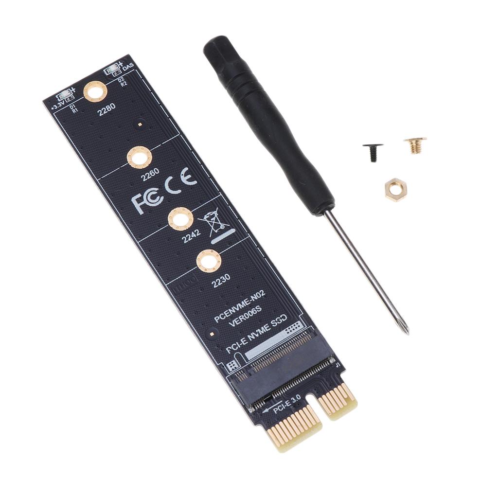 M.2 NVME SSD  2280 2260 2242 2230 to PCI-e X1 Host Controller Expansion Card Adapter