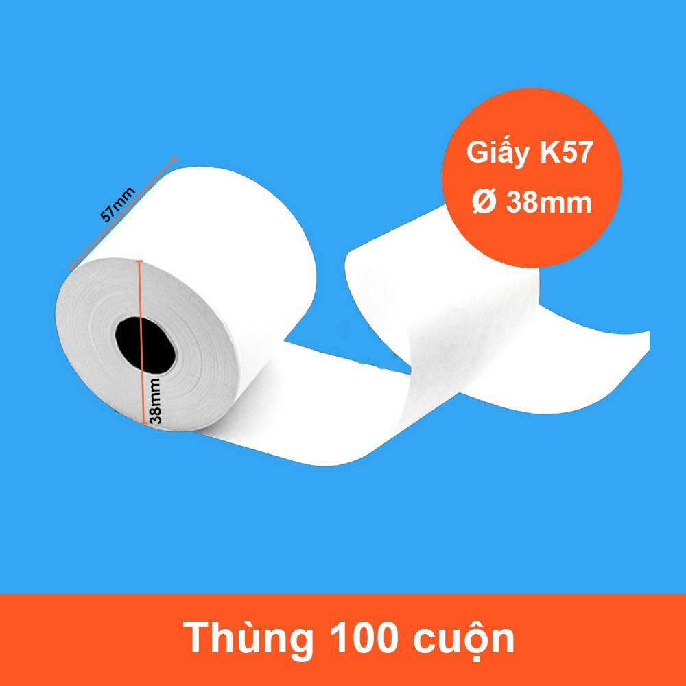 GIẤY IN BILL K80, K57, K58 Giấy in Nhiệt Giá Rẻ, Shop Online, Cafe, Cửa Hàng,TAXI, POS Cầm Tay Now/Grab/Goviet