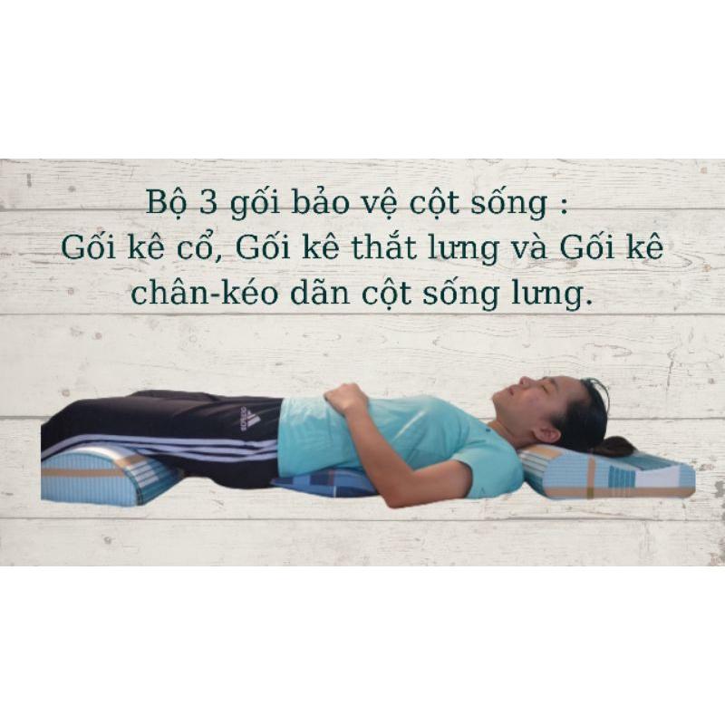 Bộ 3 gối hỗ trợ bảo vệ cột sống khi ngủ