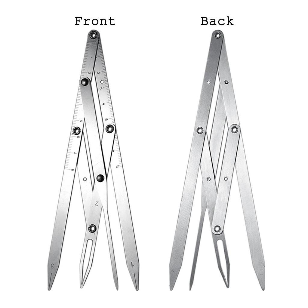 Gold Mean CALIPER Permanent Makeup Eyebrow Ratio Measure Ruler Stencil