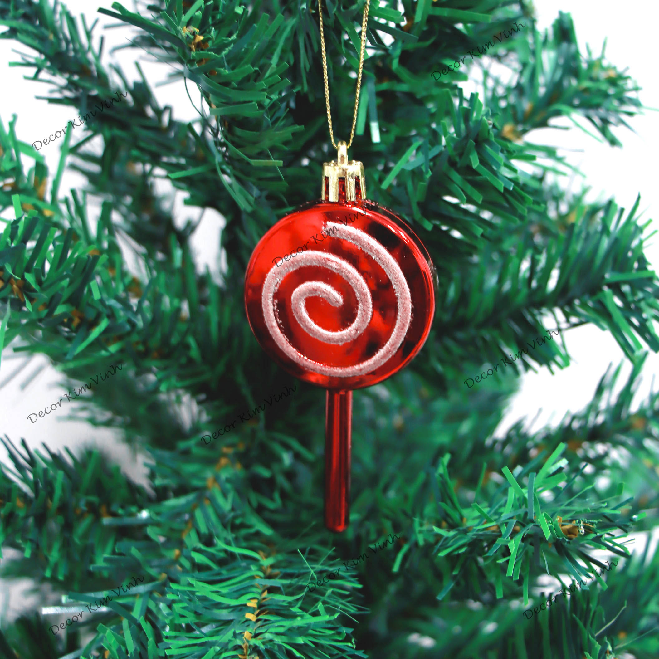 Set 9 Kẹo Mút Có Dây Treo Mẫu E63 Trang Trí Cây Thông Noel
