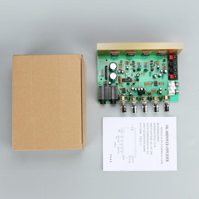Mạch khuếch đại Công Suất & Karaoke 2 Micro sử dụng sò + Echo PT2399