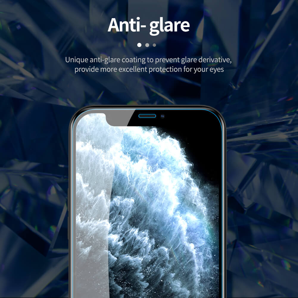 Miếng dán màn hình kính cường lực iPhone 12 Pro Max hiệu Nillkin Amazing H+ Pro mỏng 0.2 mm, vát cạnh 2.5D, chống trầy, chống va đập - Hàng chính hãng