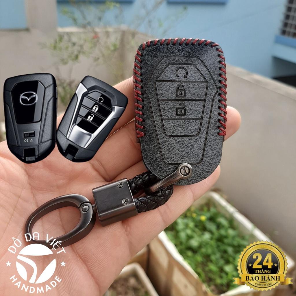 Bao da chìa khoá Mazda BT50, BT-50 all new 2021 2023 da thật bảo hành 2 năm