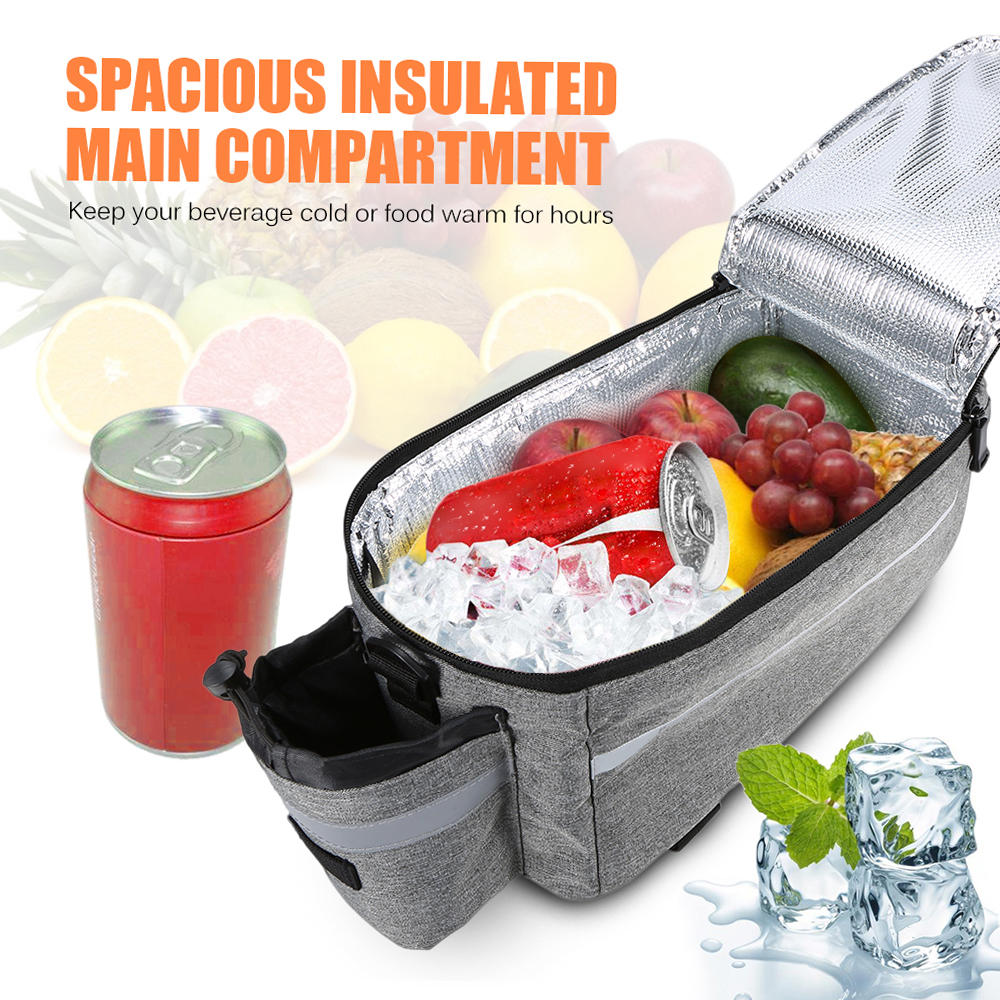 Túi đựng hành lí yên sau xe đạp, có thiết kế co thể đeo vai