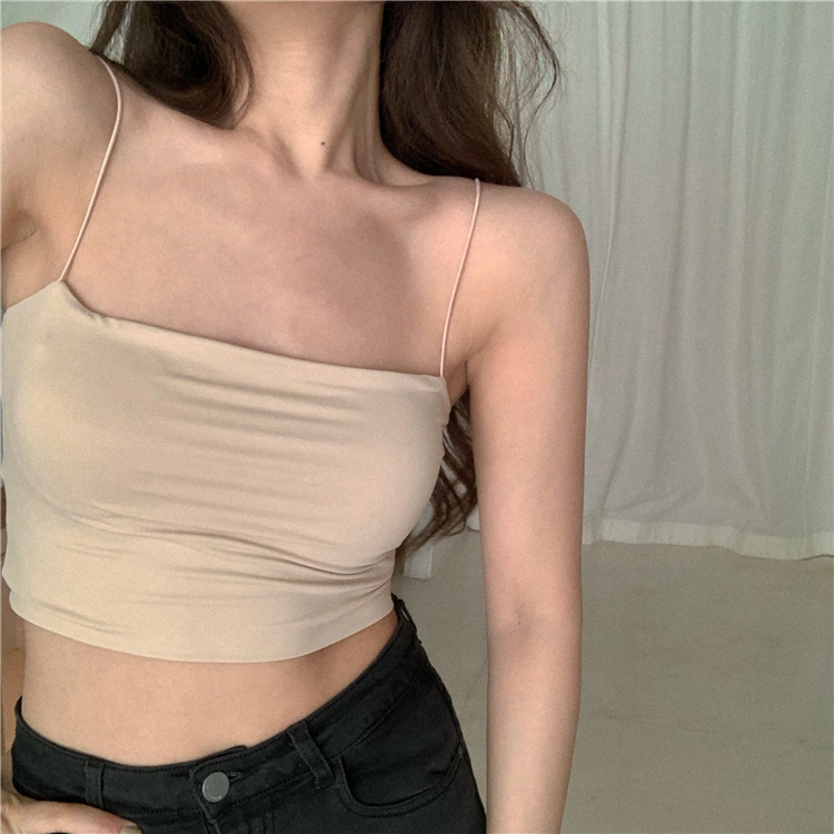 Áo 2 dây sợi bún croptop cotton thun ôm