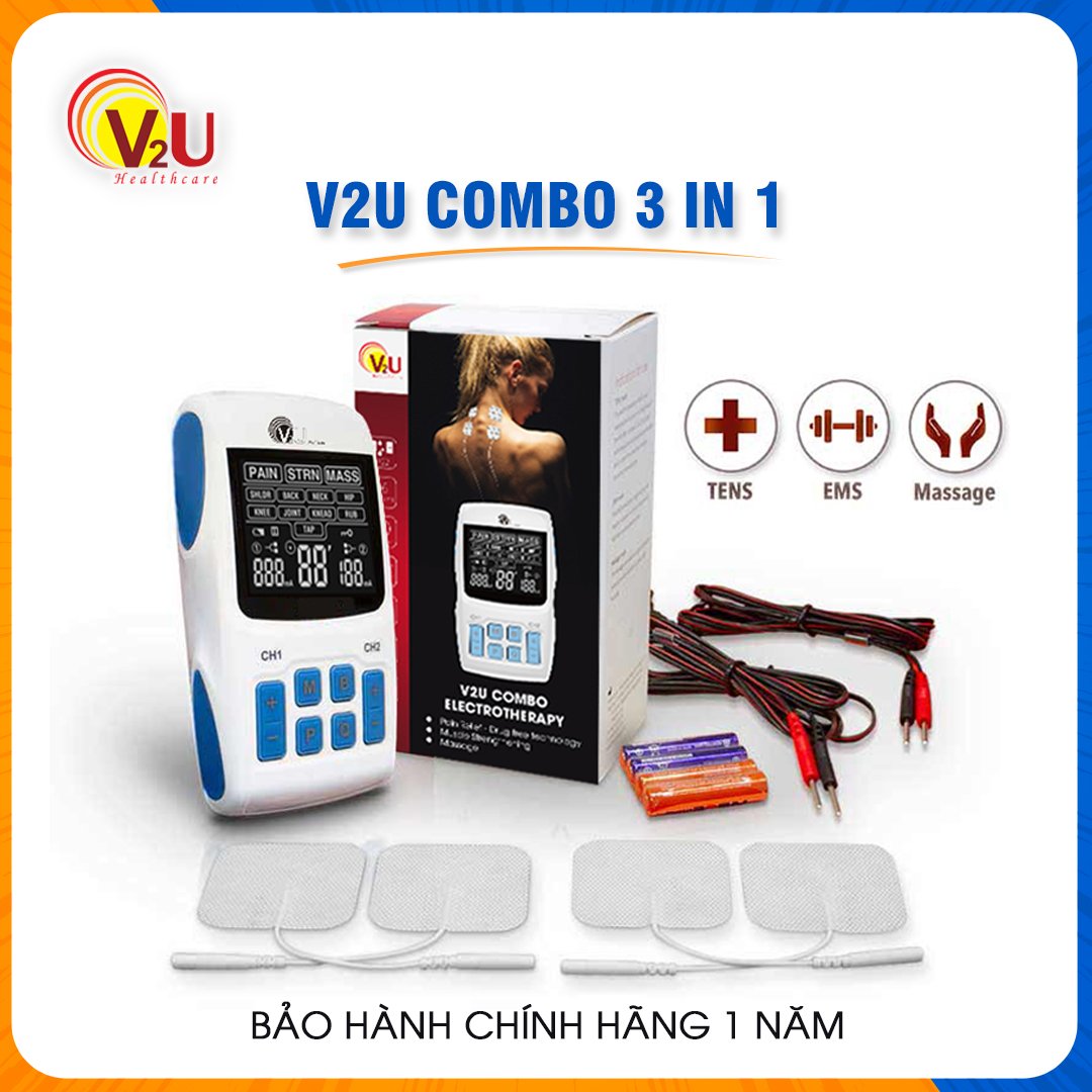 !!!SALE OFF!!! Máy Mát - Xa Trị Liệu Đa Năng ( V2U 3IN1 Combo)