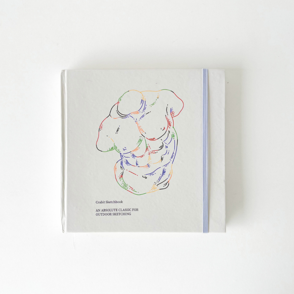 Sổ vẽ Sketchbook 190gsm sổ vẽ phác thảo khổ vuông chuyên vẽ inking doodle Crabit