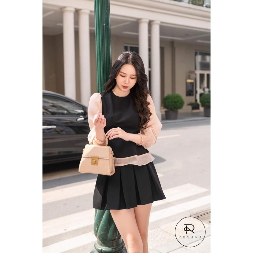 Áo sơ mi thời trang nữ peplum tiểu thư Rosara AM247