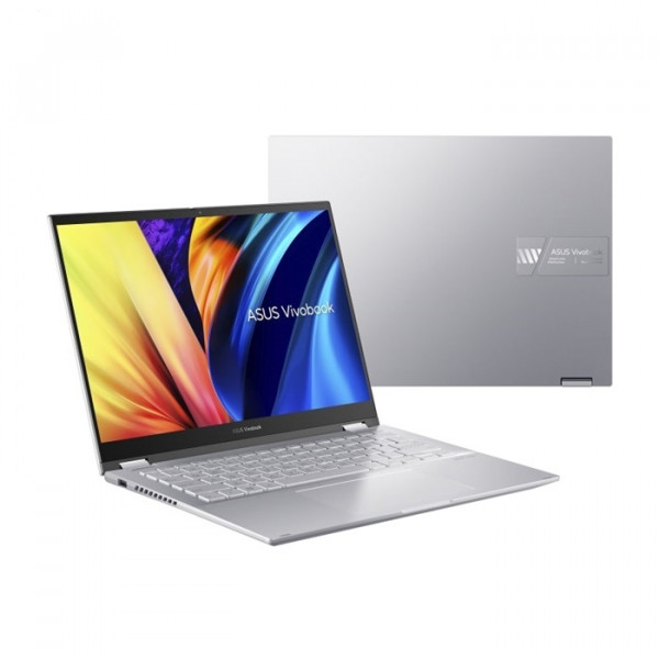 Laptop Asus Vivobook S 14 Flip TP3402ZA-LZ159W (Core i5-12500H/8GB RAM/512GB SSD/Intel Iris Xe/14.0-inch WUXGA/Cảm ứng/Win 11/Bạc)-Hàng chính hãng