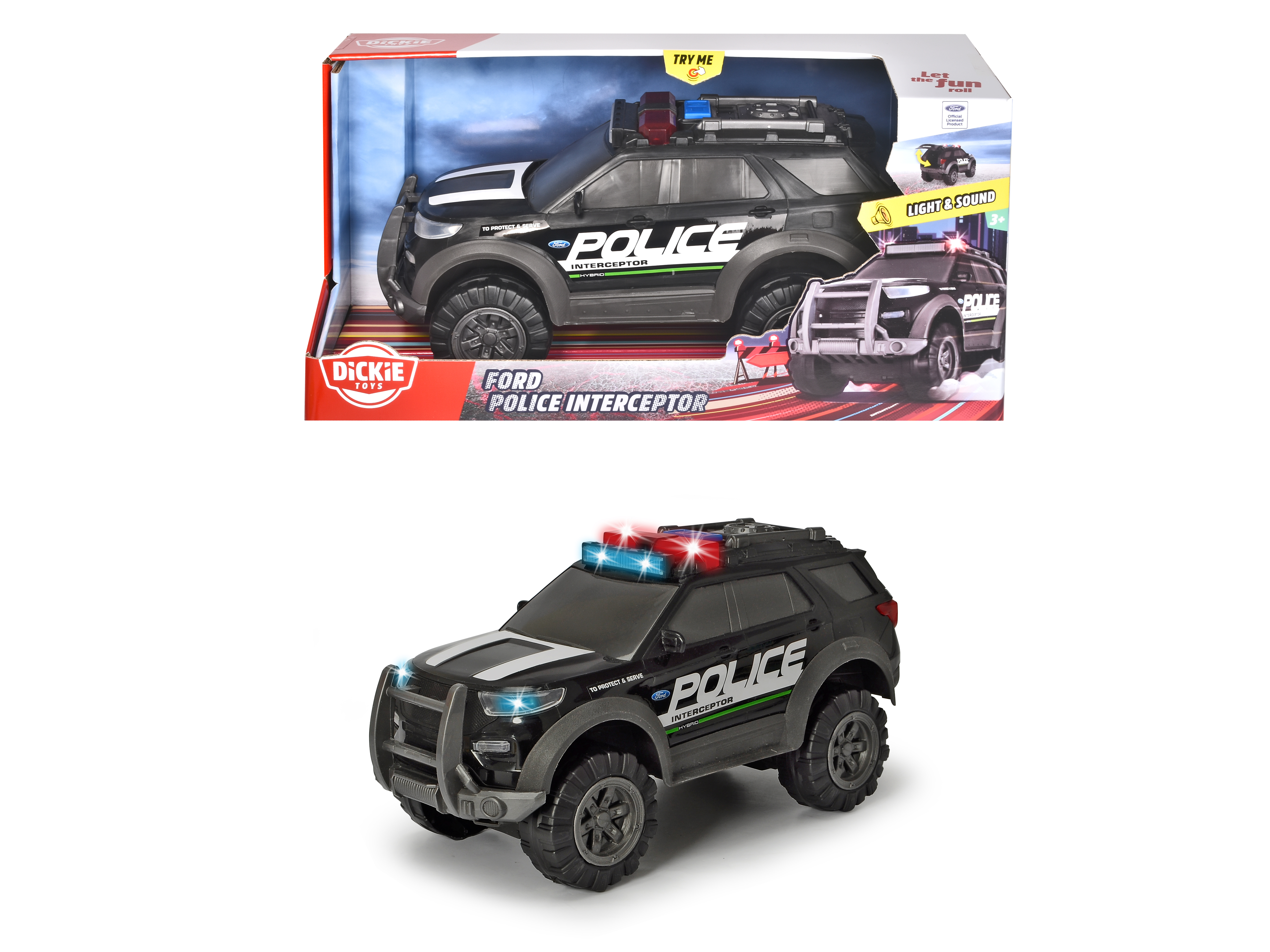 203306017 Đồ Chơi Xe Cảnh Sát DICKIE TOYS Ford Police Interceptor