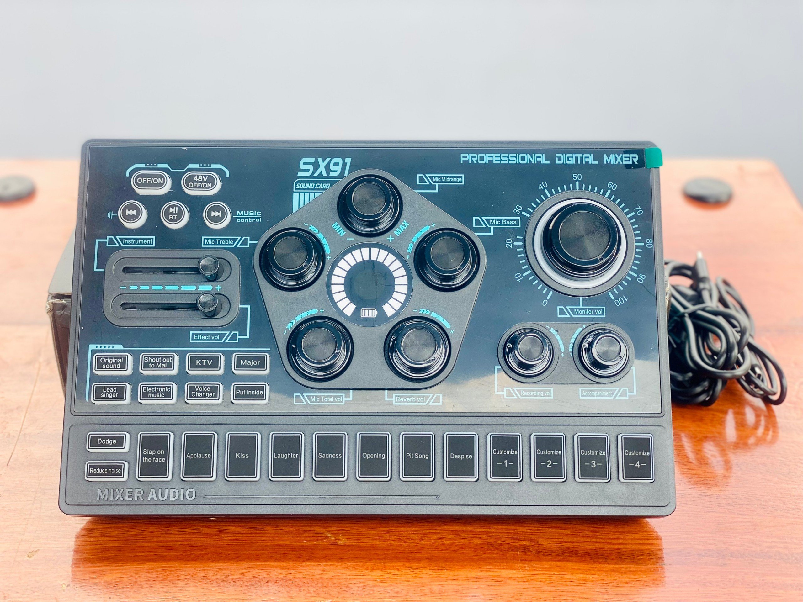 Sound Card Thu Âm, Livetream MTMAX SX91, Tích Hợp Hiệu Ứng Âm Thanh Chuyên Nghiệp . HÀNG CHÍNH HÃNG