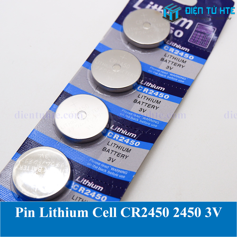 Pin Lithium Cell CR2450 2450 3V (trong vỉ) - 1 viên