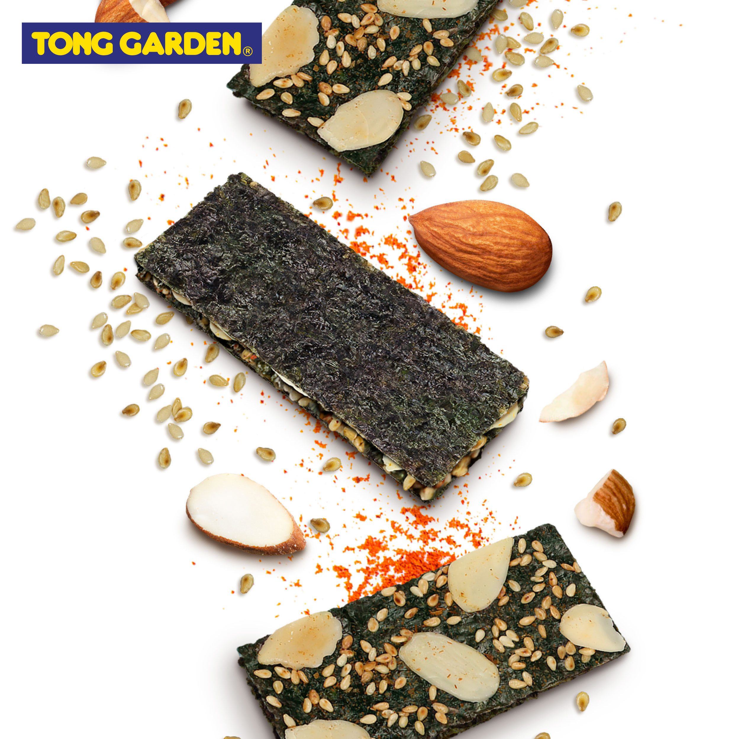 RONG BIỂN SẤY GIÒN VỚI HẠT HẠNH NHÂN VỊ CAY TONG GARDEN 18G