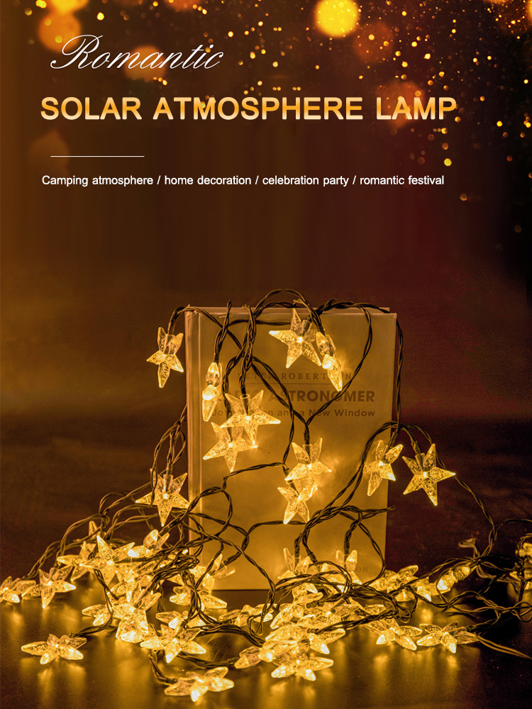 CAMEL CROWN Đèn LED Năng Lượng Mặt Trời 9M Bóng Đèn Chống Nước Ngoài Trời Đèn Trang Trí Sân Vườn Bóng Đèn LED Ngoài Trời Đèn Dây Đám Cưới Đèn Giáng Sinh Năng Lượng Mặt Trời Quả Cầu Pha Lê Chống Nước