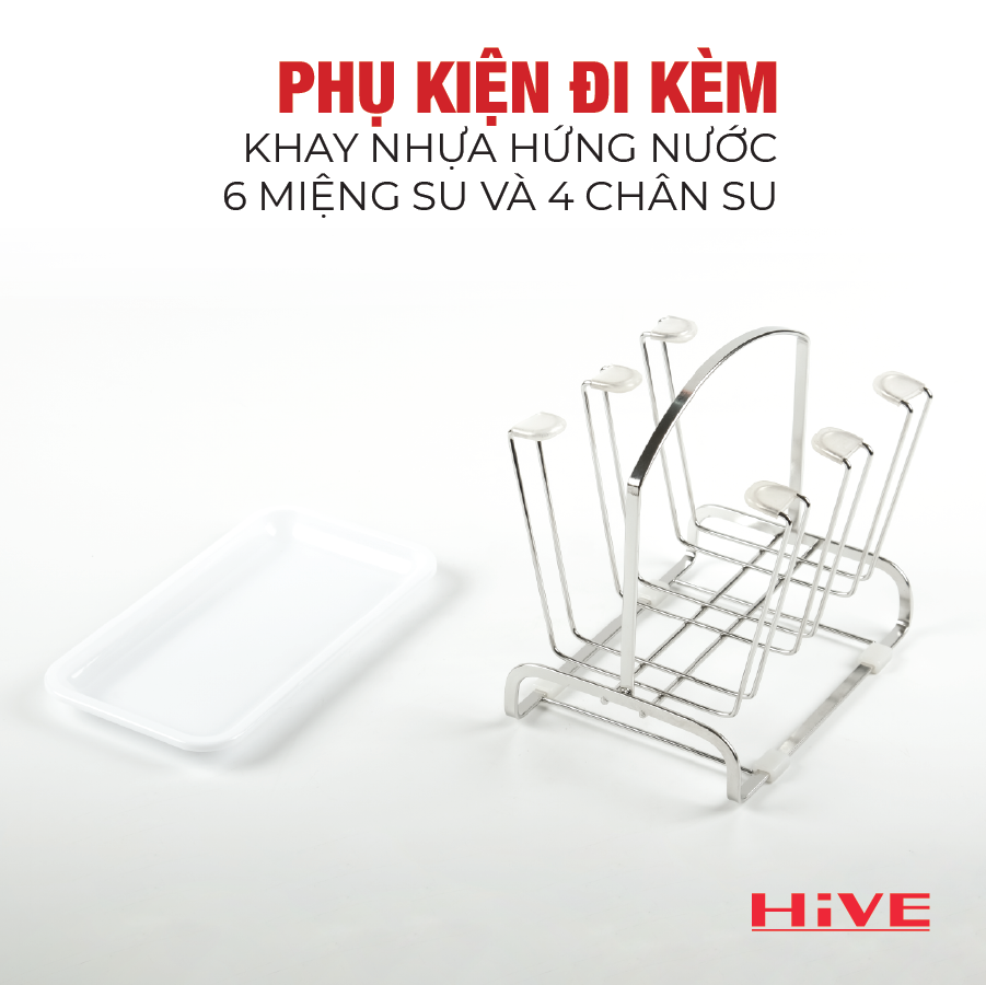 Giá úp ly HiVE inox 304 New Collection