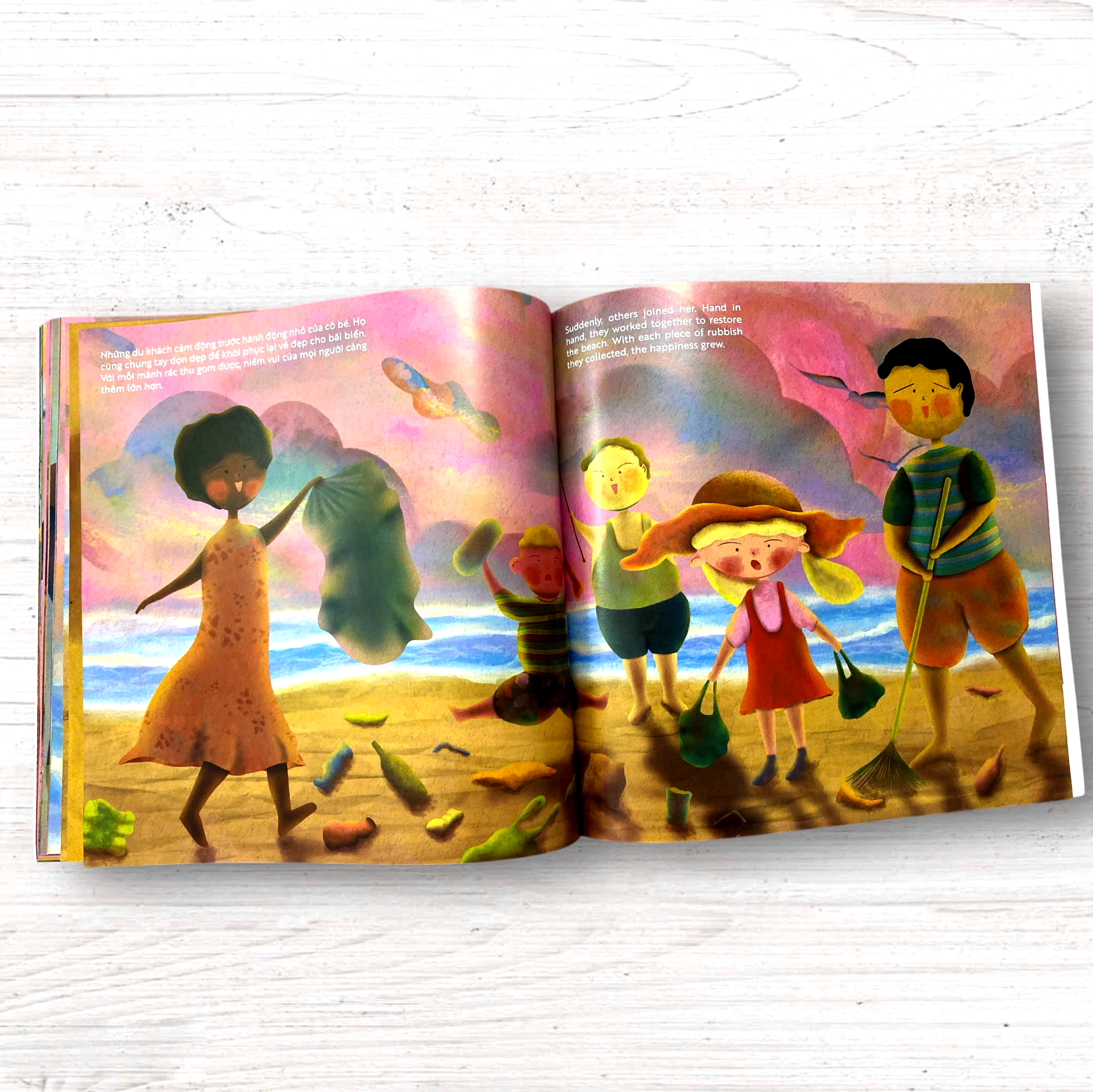 Sách - Noah Tìm Rừng Giữa Biển - Noah finds a forest in the sea - Sách tranh song ngữ