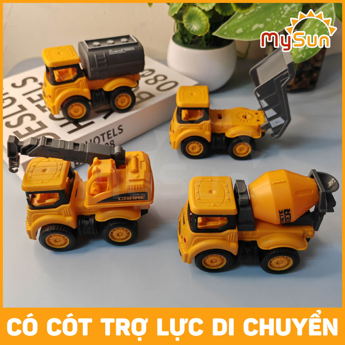 Mô hình đồ chơi xe quân sự quân đội bộ đồ xe phóng tên lửa xe rada xe bồn đồ chơi MySun