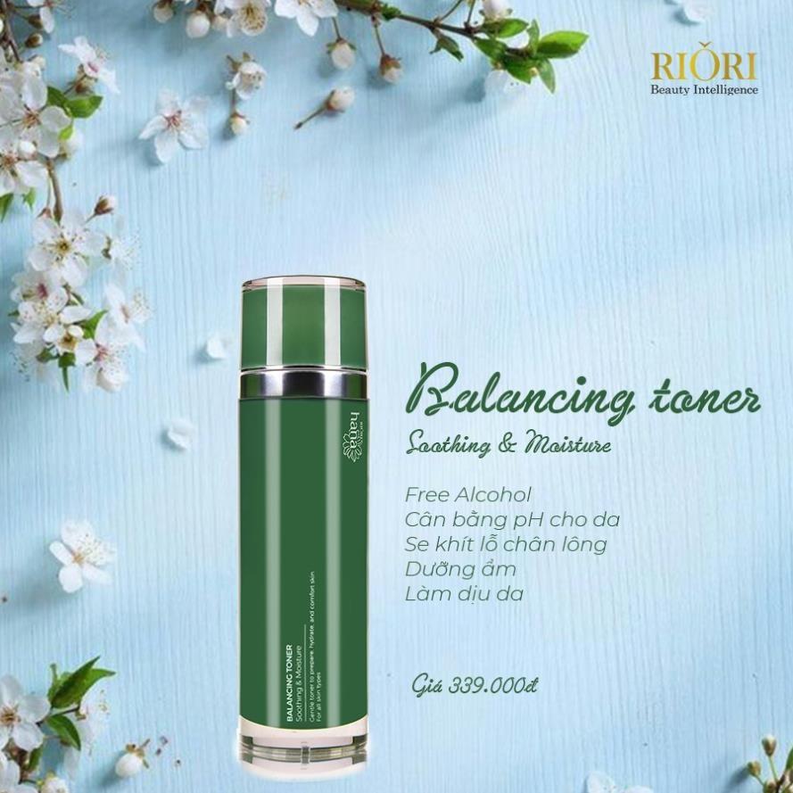 Nước hoa hồng RIORI BALANCING TONER 120G (loại cao cấp chai xanh)