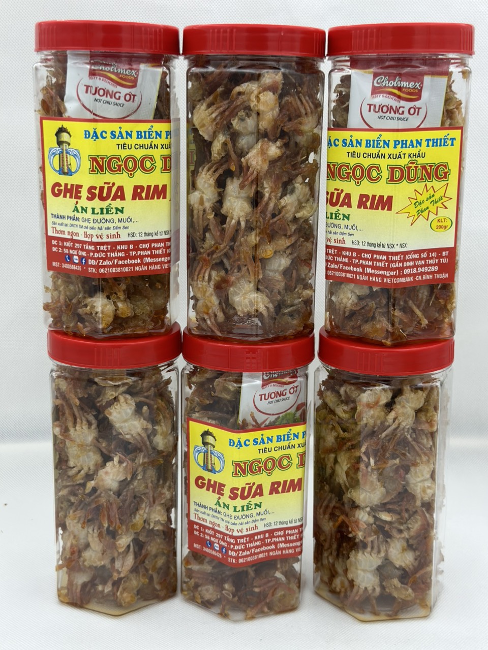 Đặc sản Phan Thiết - Ghẹ Sữa Rim Hộp (Gói) 200 Gram Đã Chế Biến Ăn Liền Ngon Ơi Là Ngon. Hạn Sử Dụng 12 Tháng Kể Từ Ngày Đặt Hàng - OCOP 4 Sao