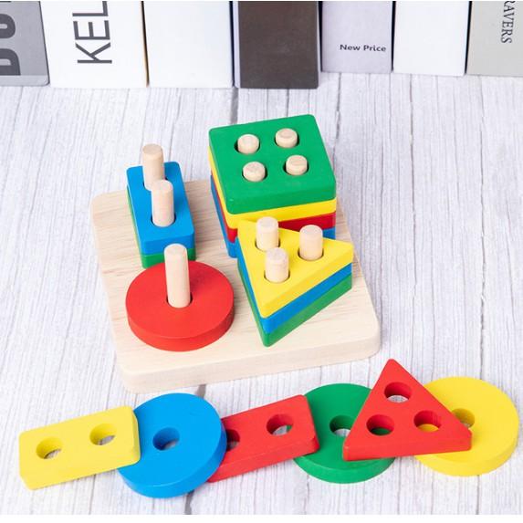 Combo 3 - 7 món đồ chơi gỗ cho bé phát triển tư duy