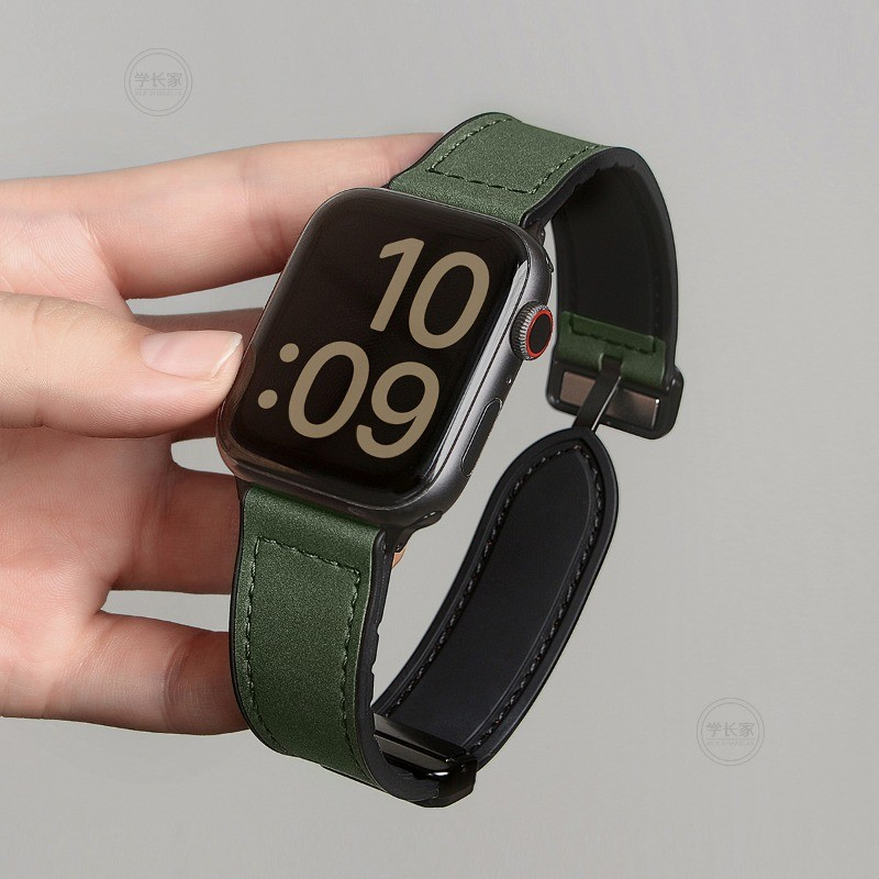 Dây đeo khóa từ tính dành Cho đồng hồ thông minh Redmi Watch 4 - Redmi Watch 5 - Mi band 8 Pro - Dây da đeo 22mm cho smartwatch - Hàng nhập khẩu