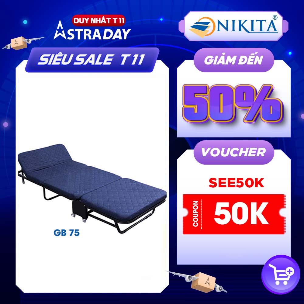 Giường gấp ba khúc Nikita GB75