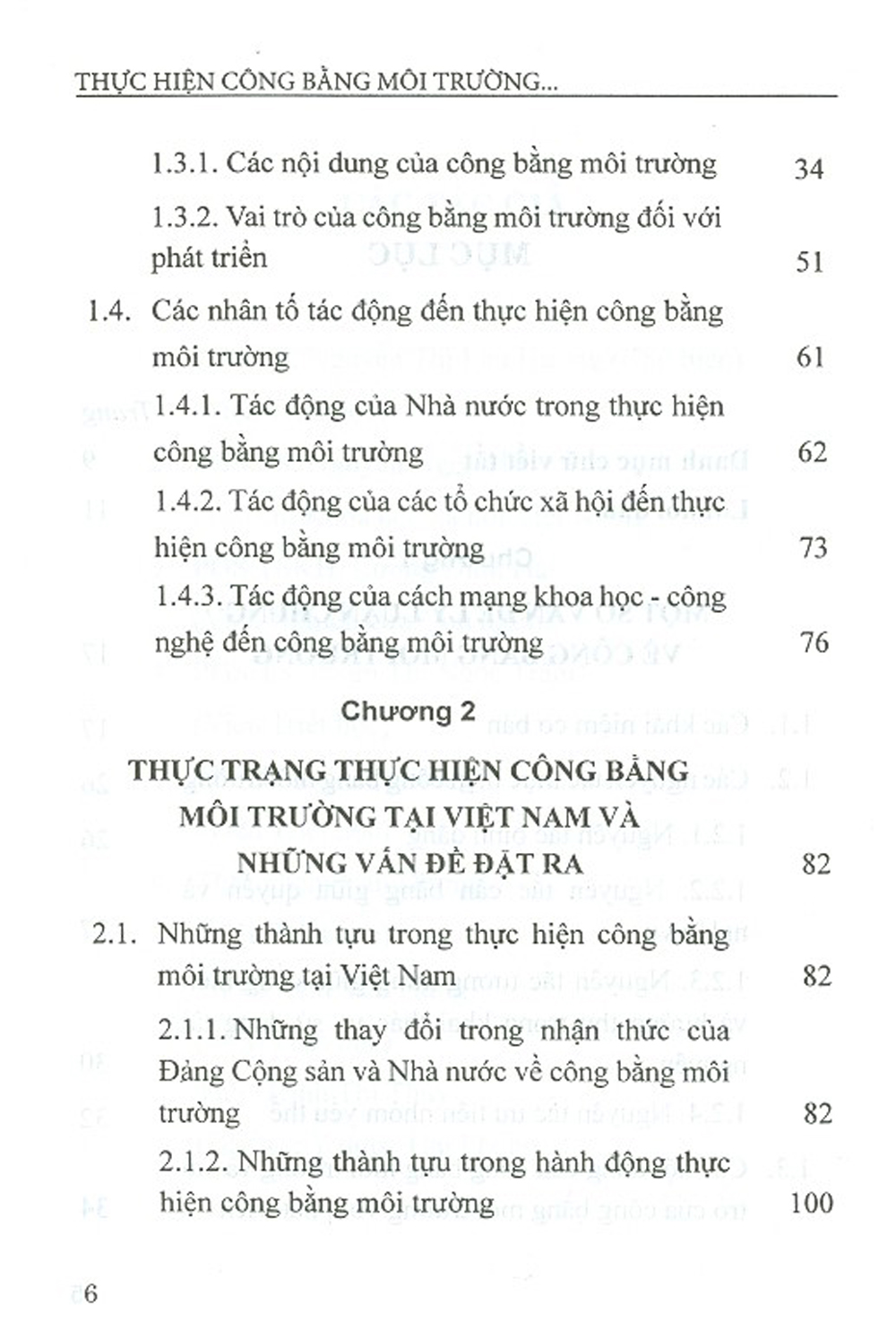 Thực Hiện Công Bằng Môi Trường Tại Việt Nam Hiện Nay - Một Số Vấn Đề Lý Luận Và Thực Tiễn (Sách Chuyên Khảo)